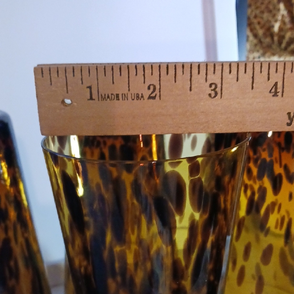 Tortoiseshell Glass Tumblers Set - Picture 4 of 6